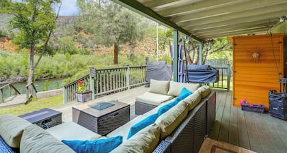 Scenic Riverfront Escape w/ Sauna in Junction City