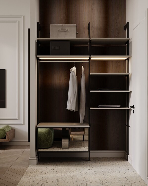 Hypo-allergenic bedding, minibar, in-room safe, desk