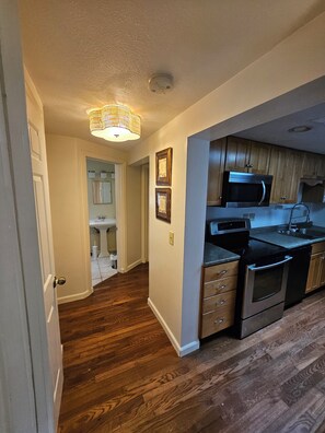 Microwave, oven, stovetop, dishwasher