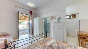 1 soveværelse, sengetøj