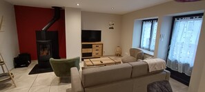 TV connectée, cheminée