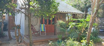 Stay in a chalet on shared land, suited to the beach environment.