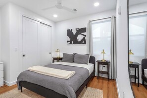 Condo, 1 Queen Bed with Sofa bed, Balcony (Creekside Modern) | 1 bedroom, individually decorated, individually furnished, desk