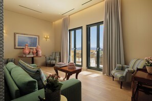Panoramic Suite, Balcony, Sea View | In-room safe, desk, laptop workspace, soundproofing - Albergo Botti (Corfu)