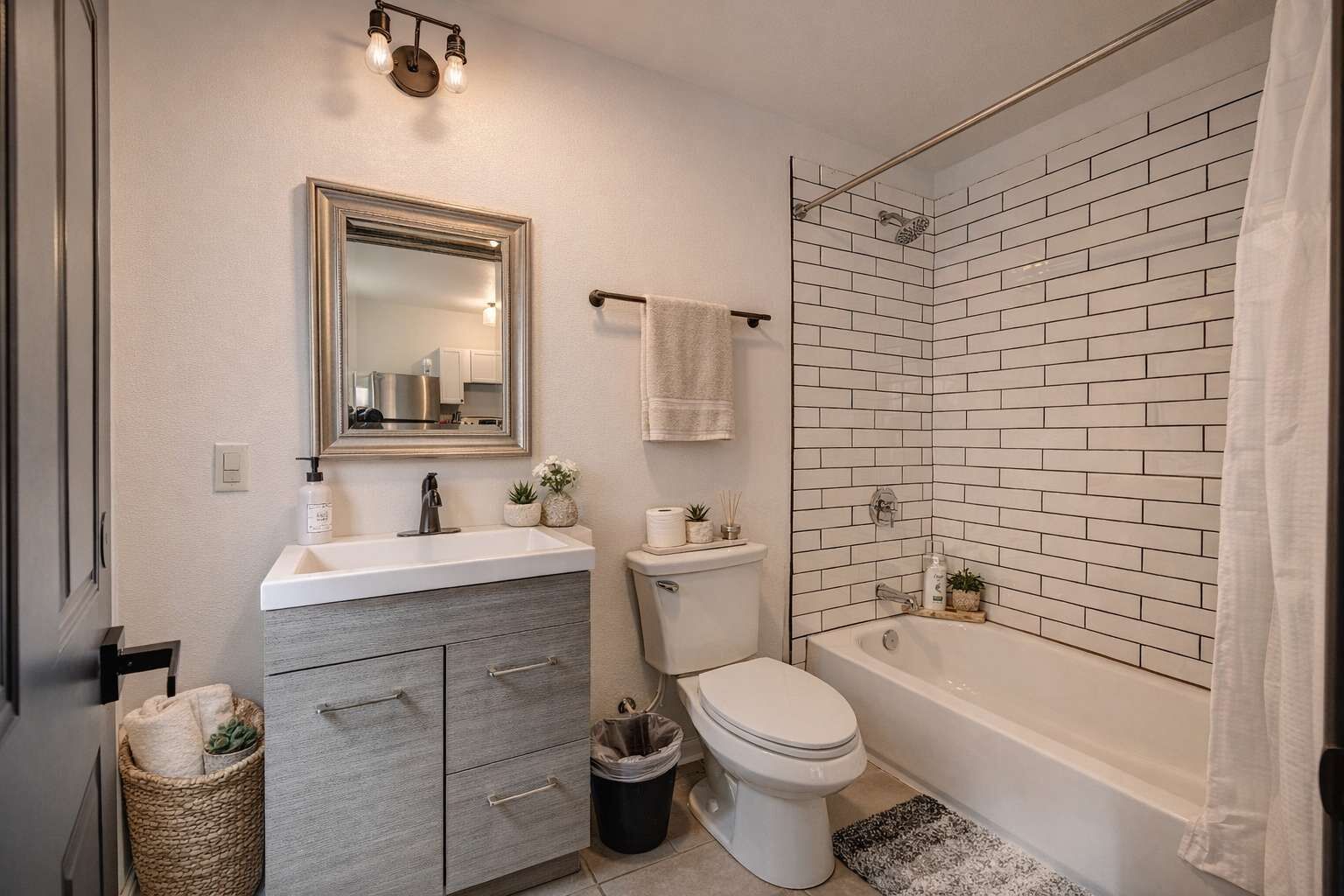 Een douche, een haardroger