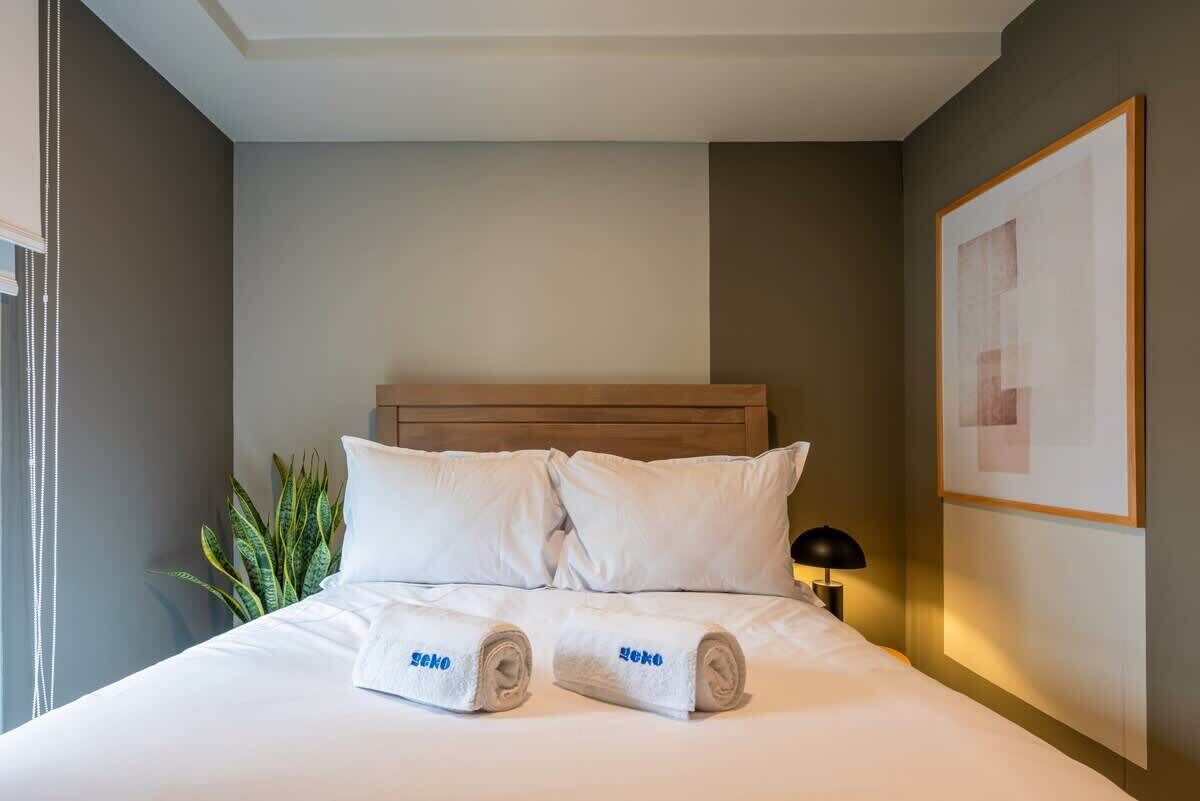 2 室のベッドルーム、アイロン / アイロン台、旅行用ベビーベッド、WiFi (無料)