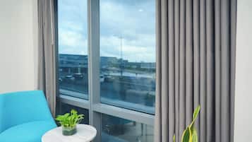 Twin Beds Infront of NAIA T3, Manila Airport, Pasay City | In-room safe, desk, laptop workspace, blackout drapes