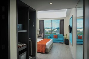 Queen Beds Infront of NAIA T3, Manila Airport, Pasay City | In-room safe, desk, laptop workspace, blackout drapes