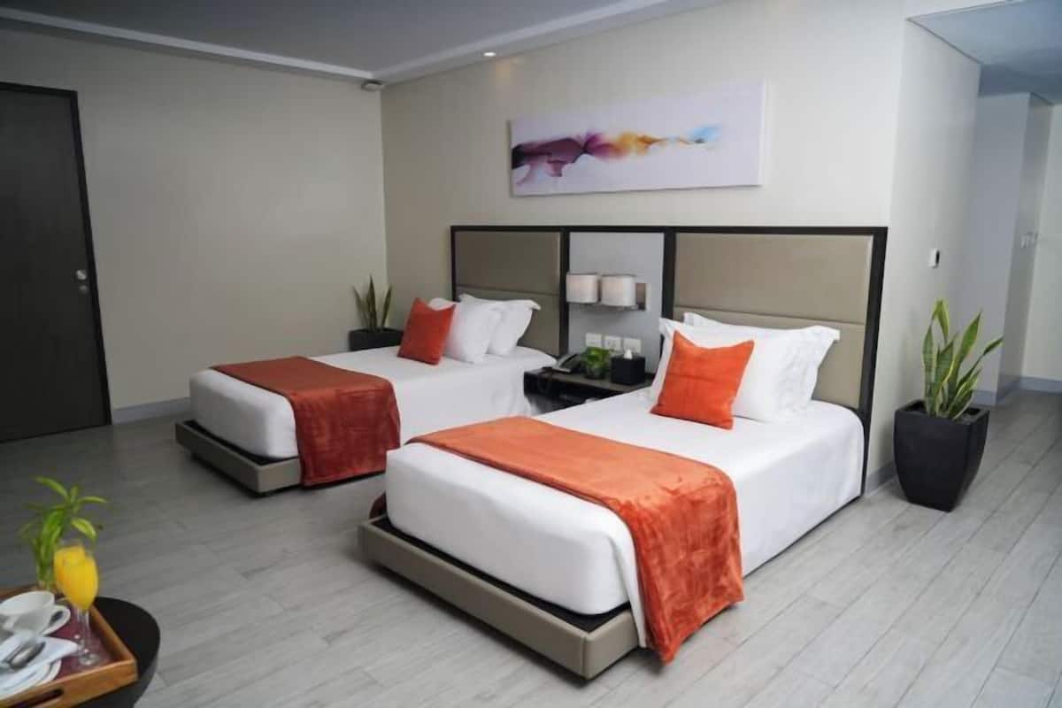 In-room safe, desk, laptop workspace, blackout curtains