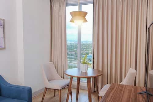 Executive-Zimmer, Stadtblick