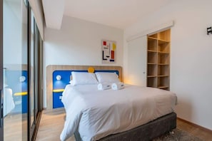 1 chambre, lit parapluie, Wi-Fi, draps fournis