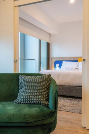 1 chambre, lit parapluie, Wi-Fi, draps fournis