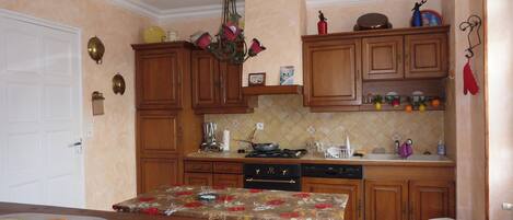 Microwave, oven, stovetop, dishwasher