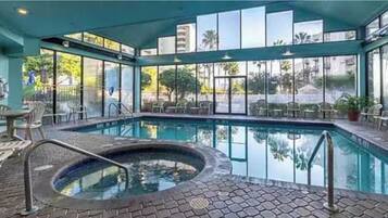 Indoor pool, outdoor pool