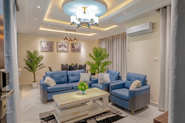 Executive suite, balkon, uitzicht op stad | Woonruimte