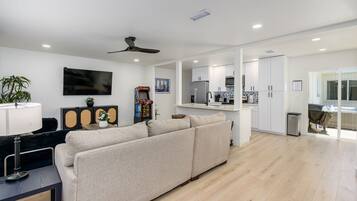 Smart TV, books, video library