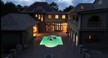 Castle CLT | Pool | HUGE Theater