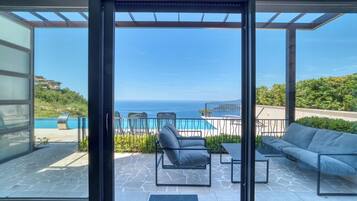 Luxury Apartment, Sea View | View from room