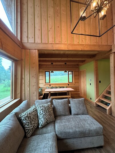The Wise Owl's Roost.  A luxury cabin with hot tub and amazing mountain views