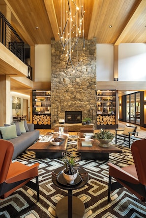 Sala de estar en el lobby