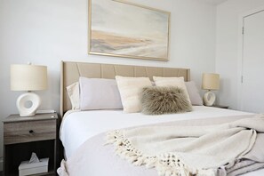 3 bedrooms, desk, iron/ironing board, travel cot