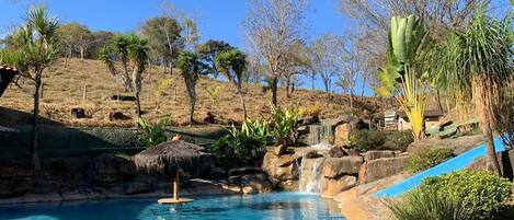 Indoor pool, 2 outdoor pools, pool umbrellas, pool loungers