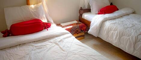1 slaapkamer, een strijkplank/strijkijzer, wifi, beddengoed