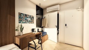 Desk, laptop workspace, free WiFi