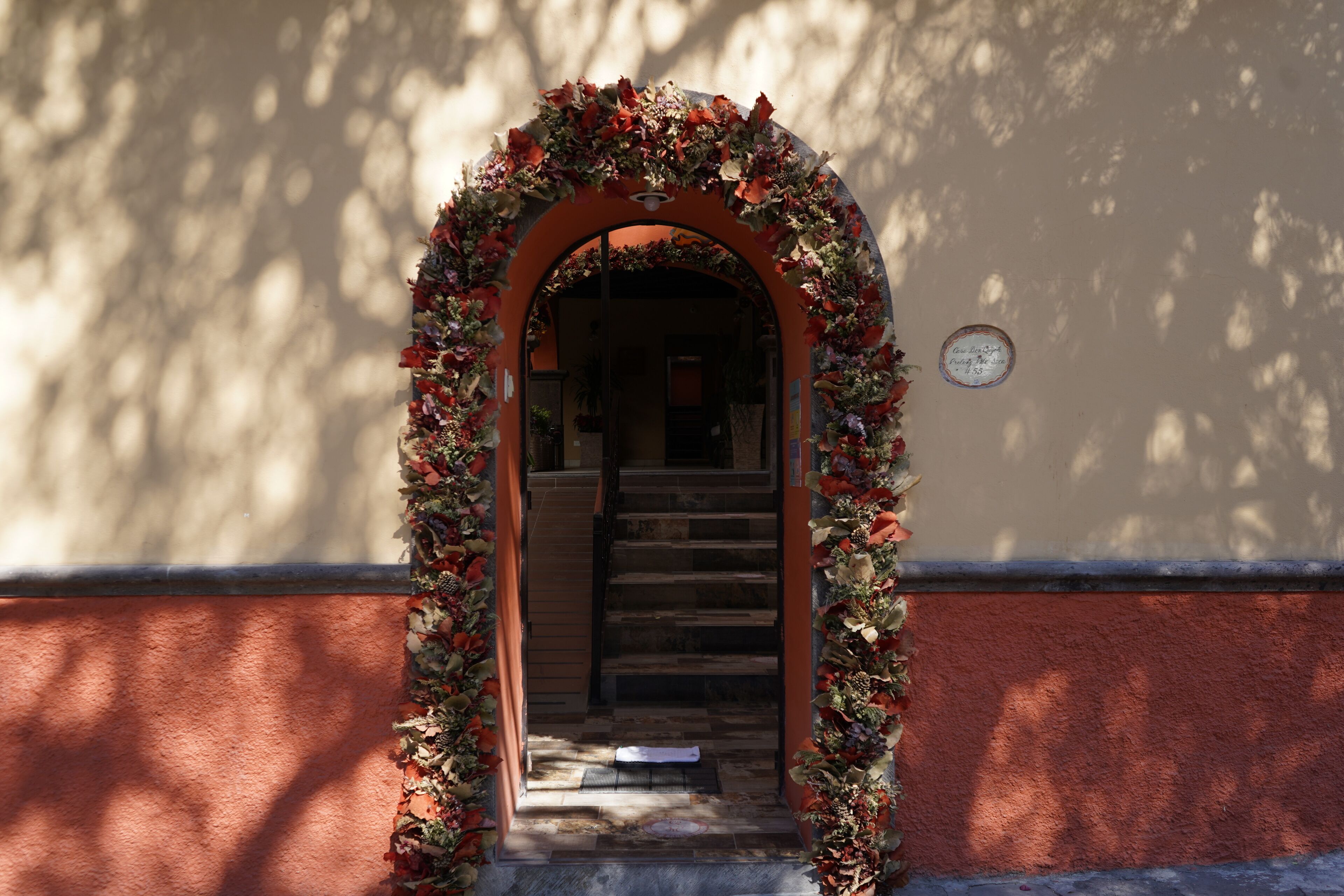 Vista frontal de la propiedad