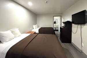 Room, 2 Queen Beds, Non Smoking | Desk, free WiFi, bed sheets