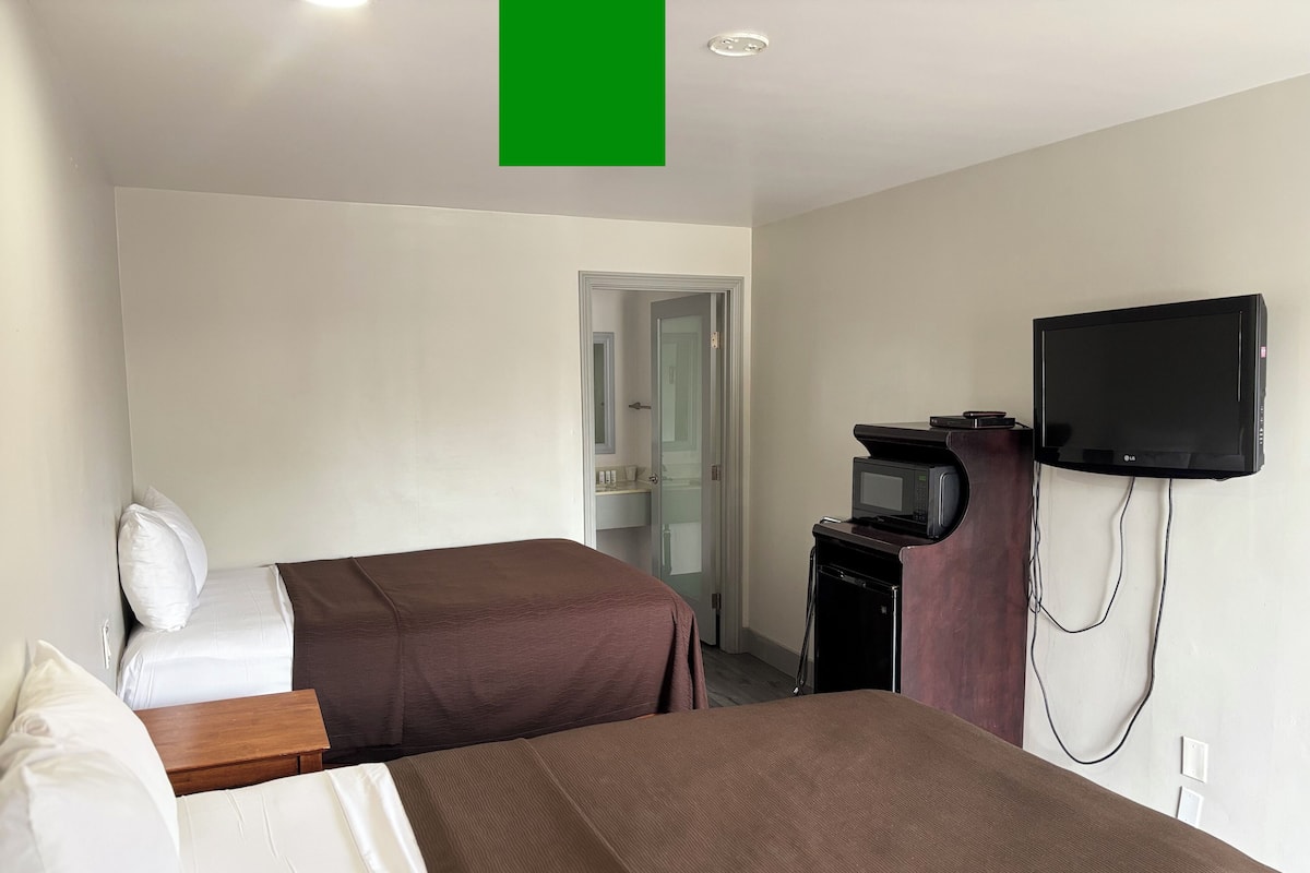 Room, 2 Queen Beds, Non Smoking | Desk, free WiFi, bed sheets