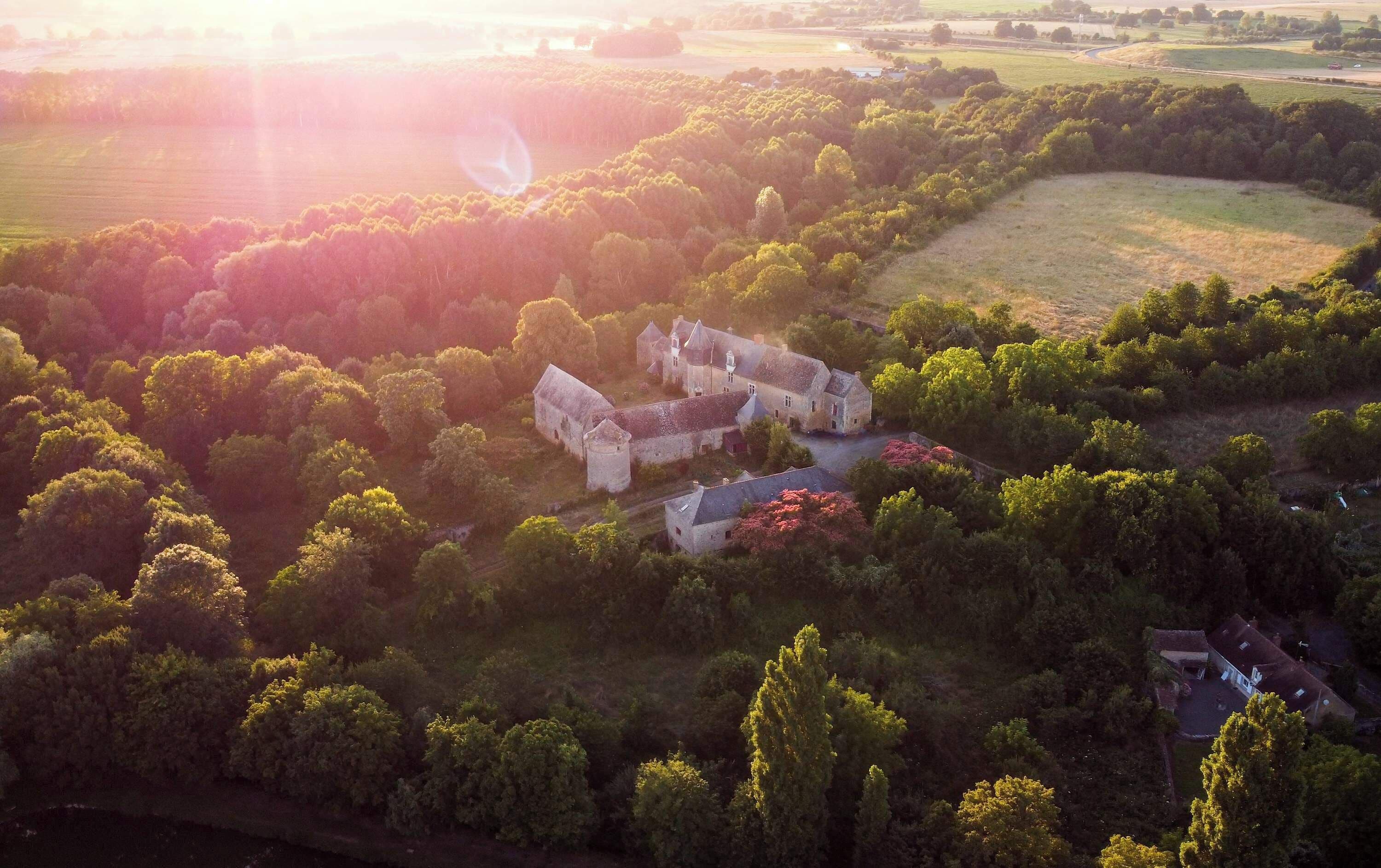 Vue aérienne du domaine