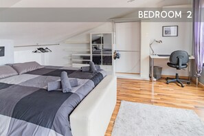 2 soverom, skrivebord, wi-fi og sengetøy