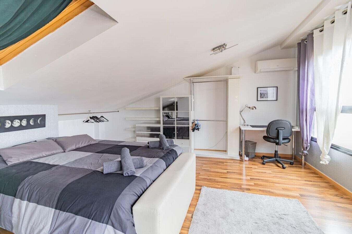 2 quartos, escrivaninha, Wi-Fi, roupa de cama