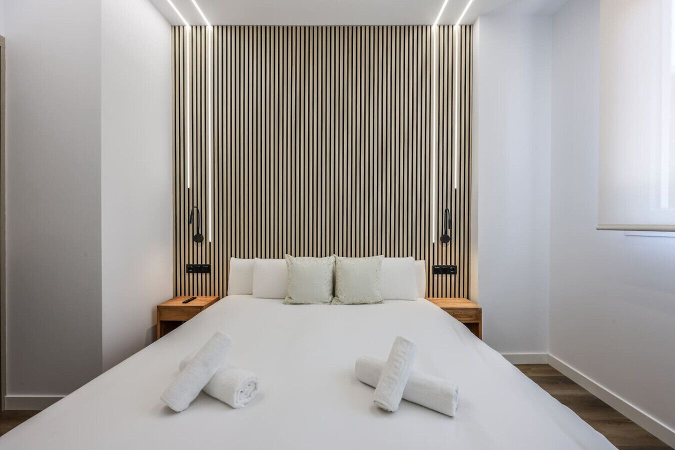 1 bedroom, desk, iron/ironing board, travel crib