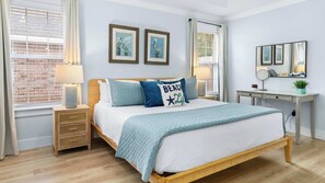 4 bedrooms, individually decorated, individually furnished, bed sheets