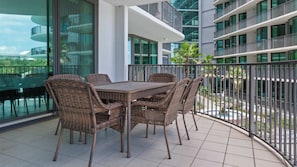 Apartment, Multiple Beds, Balcony, Pool View (Lighthouse on the Bay) | Outdoor dining - Lighthouse on the Bay (Orange Beach)