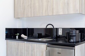 Standard Double Room, 1 King Bed with Sofa bed, Balcony, City View | Private kitchen
