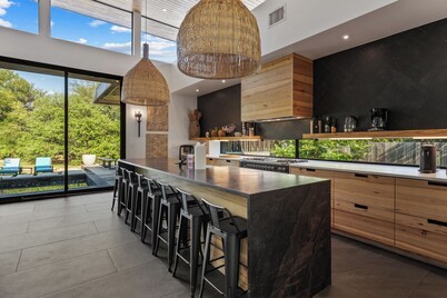 Austin Grove Pool, Fire Pit & Forest Views