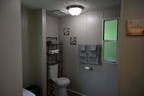 Towels, soap, toilet paper