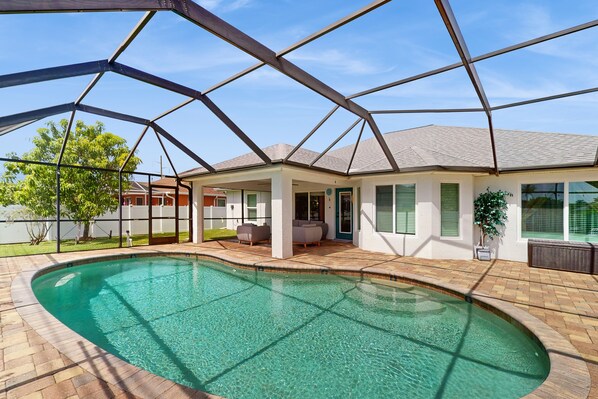A heated pool
