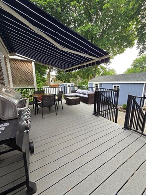 Outdoor dining - Family-Friendly 3BR Historic Home – Walk to Keene Central Square & Trails! (Keene)