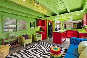 House, 1 Queen Bed (WhimSea Retreat) | Living area - Whimsea Retreat (Miramar Beach)