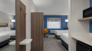 Blackout drapes, iron/ironing board, free WiFi, bed sheets