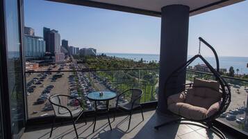 Deluxe Apartment, Sea View | Terrace/patio