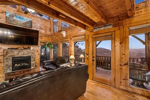 TV, fireplace, video games