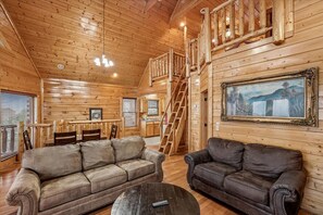 Televisión, chimenea y videojuegos 