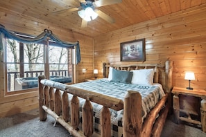 1 bedroom, iron/ironing board, free WiFi, bed sheets - 1 Bedroom Cabin w/ Pool Table & Hot Tub (Sevierville)