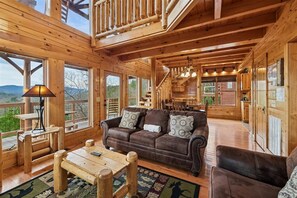 TV, fireplace, video games, table football