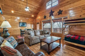 TV, fireplace, video games
